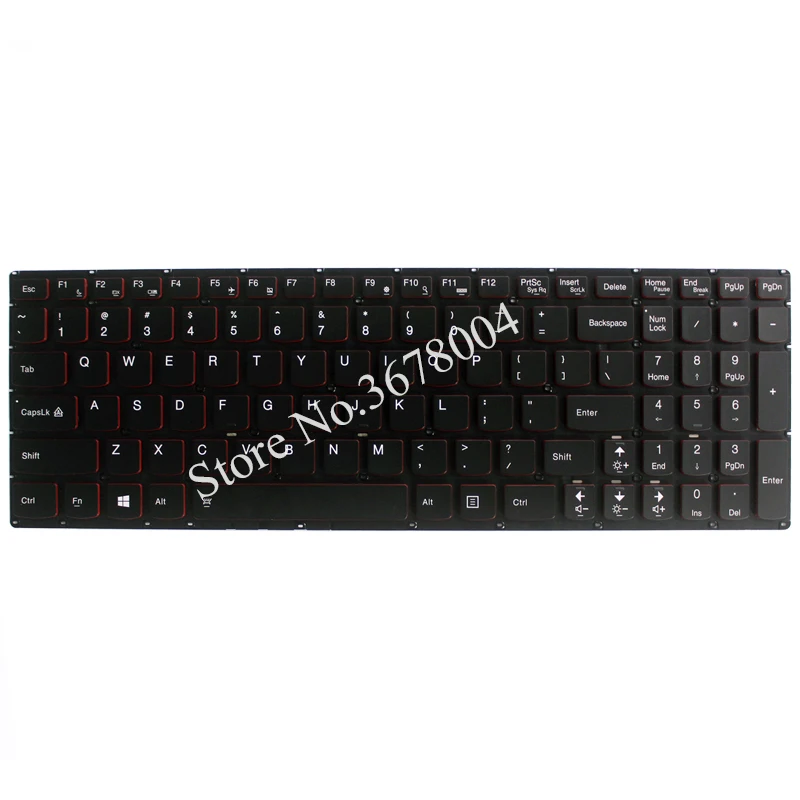 Новая английская клавиатура для Lenovo Y50 Y50-70 Y50-70A Y50-70AM-IFI Y50-70AS-ISE Y70 Y70-70T US ноутбука с