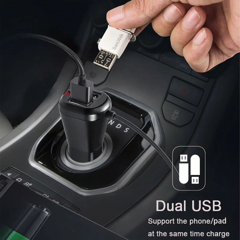 ANLUD Bluetooth Handsfree автомобильный комплект беспроводной fm-модулятор магнитная наклейка двойной USB зарядка fm-передатчик Bluetooth Автомобильный mp3 плеер