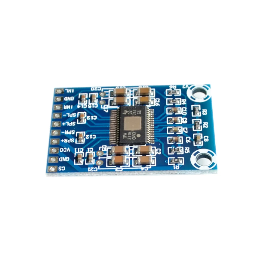 【SIMPLE ROBOT】DC 12V 24V 2x50 Вт двухканальный Мини цифровой усилитель класса D 50 + TPA3116D2 XH M562