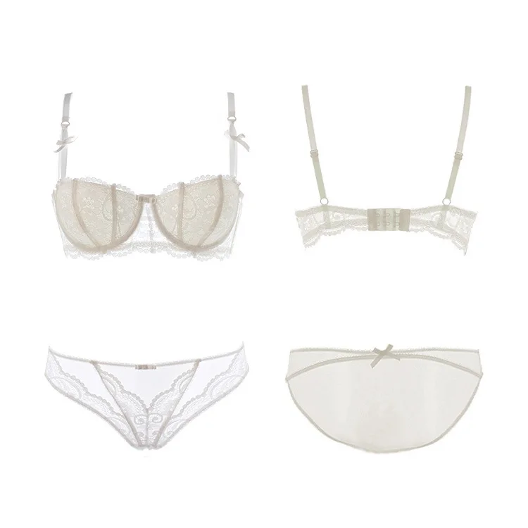 Женское нижнее белье бюстгальтер набор глубокая половина чашки плюс размер