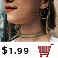 Newest fashion jewelry accessories Bohemia gold& silver color small sheet chain with crystal Necklace for couple lovers' N468