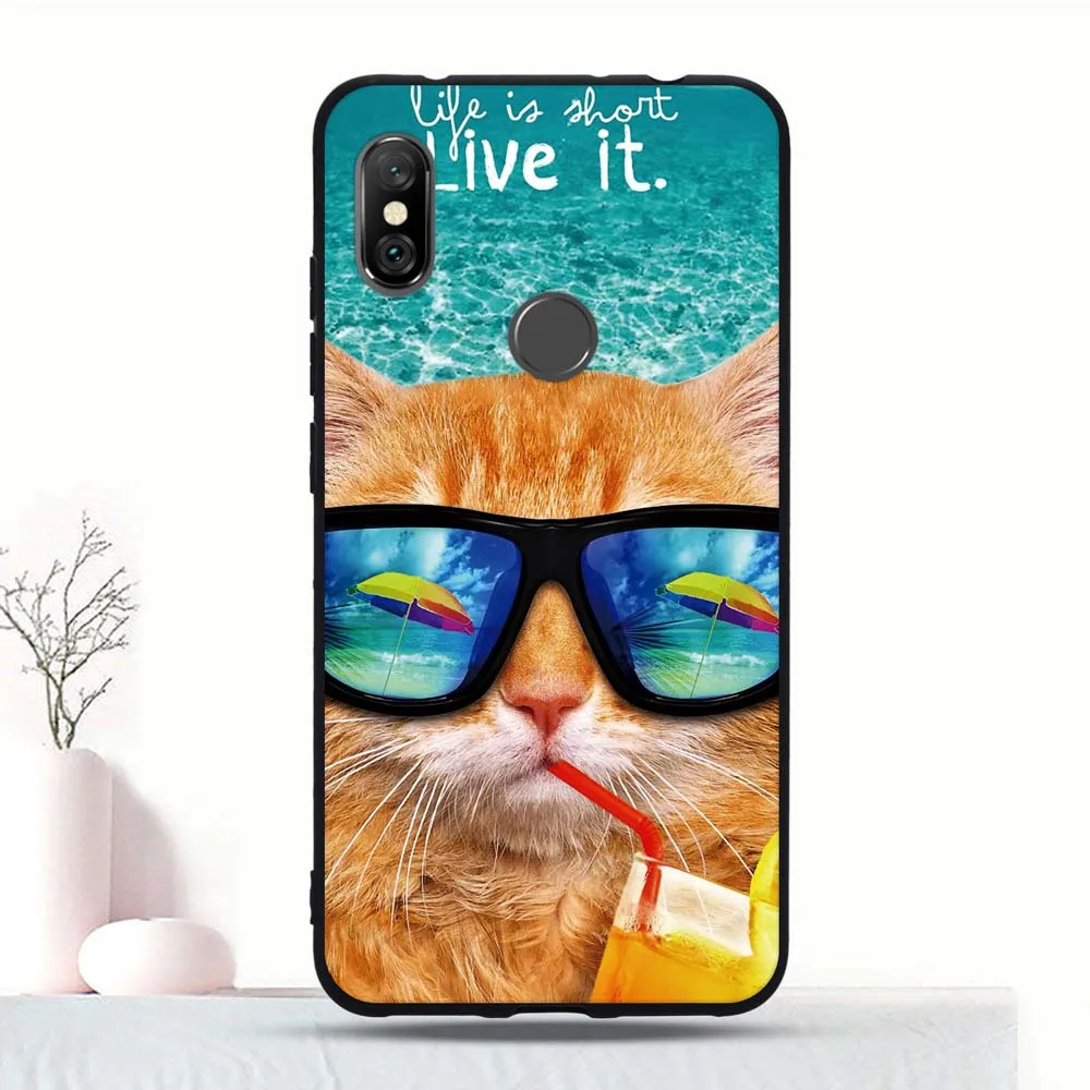 Чехол для телефона Xiaomi Redmi Note 6 Pro силиконовый чехол Бампер корпус 3D принт