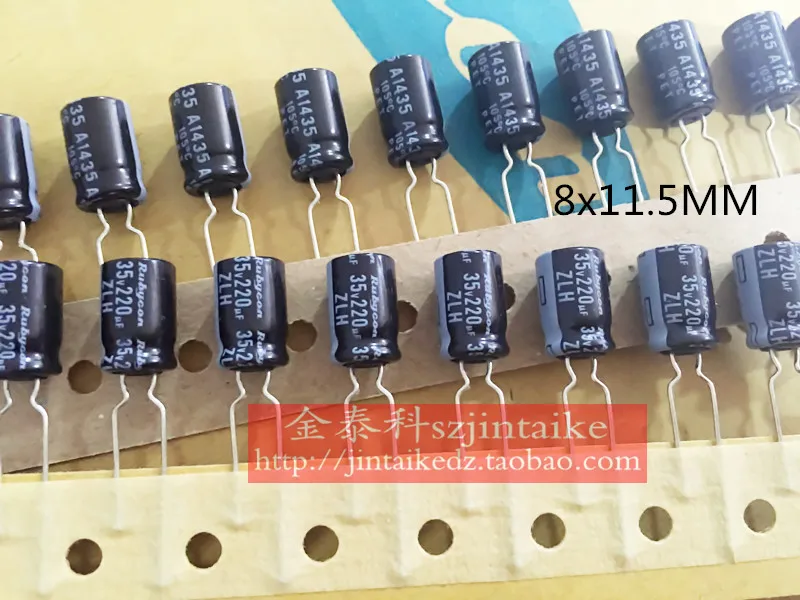 2020 горячая Распродажа 30 шт/50 шт японский Rubycon 35V220UF 8X11.5 ZLH долгий срок службы 105
