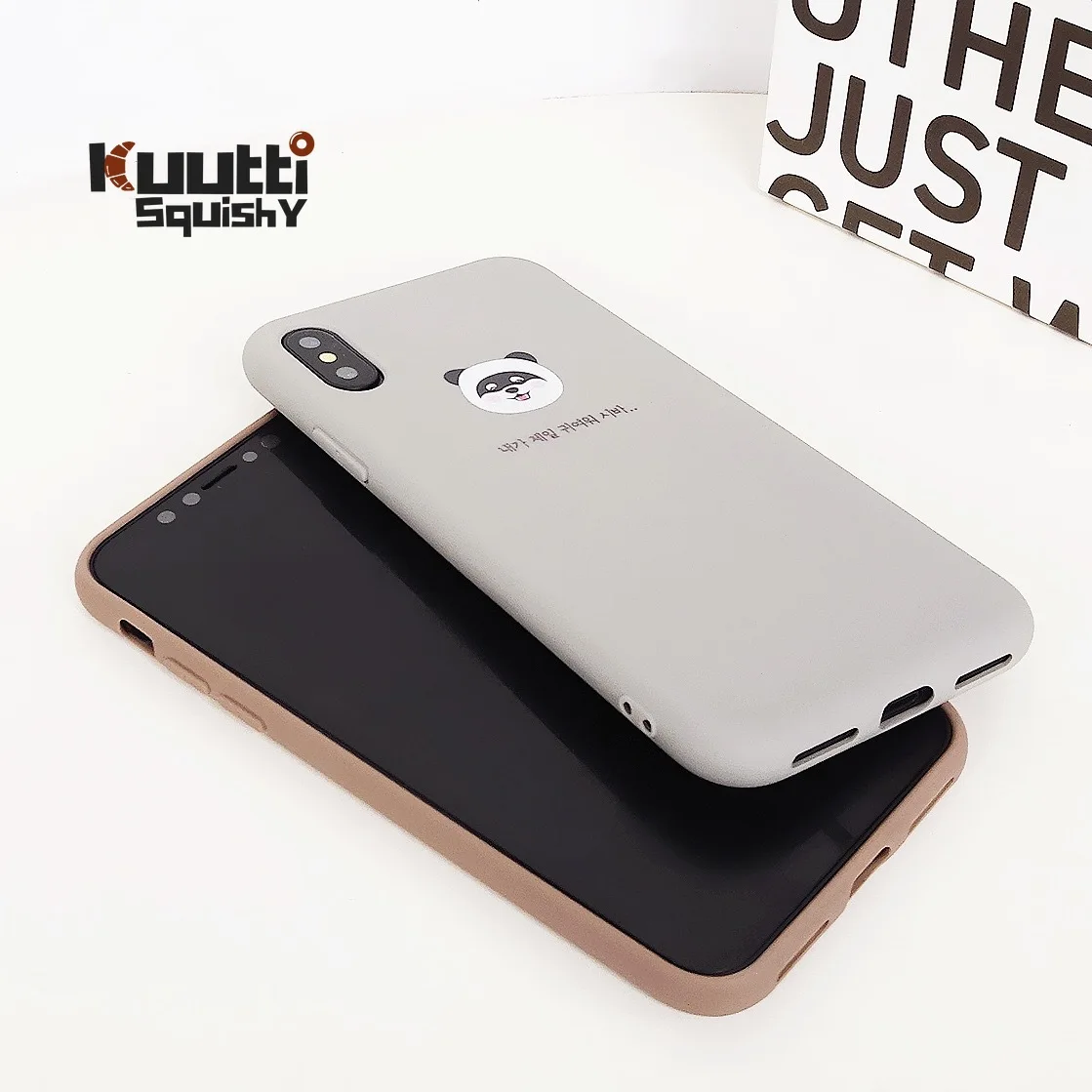 Kuutti Squishy Милый Панда собака Корейская пара силиконовые чехлы для телефонов iPhone 7