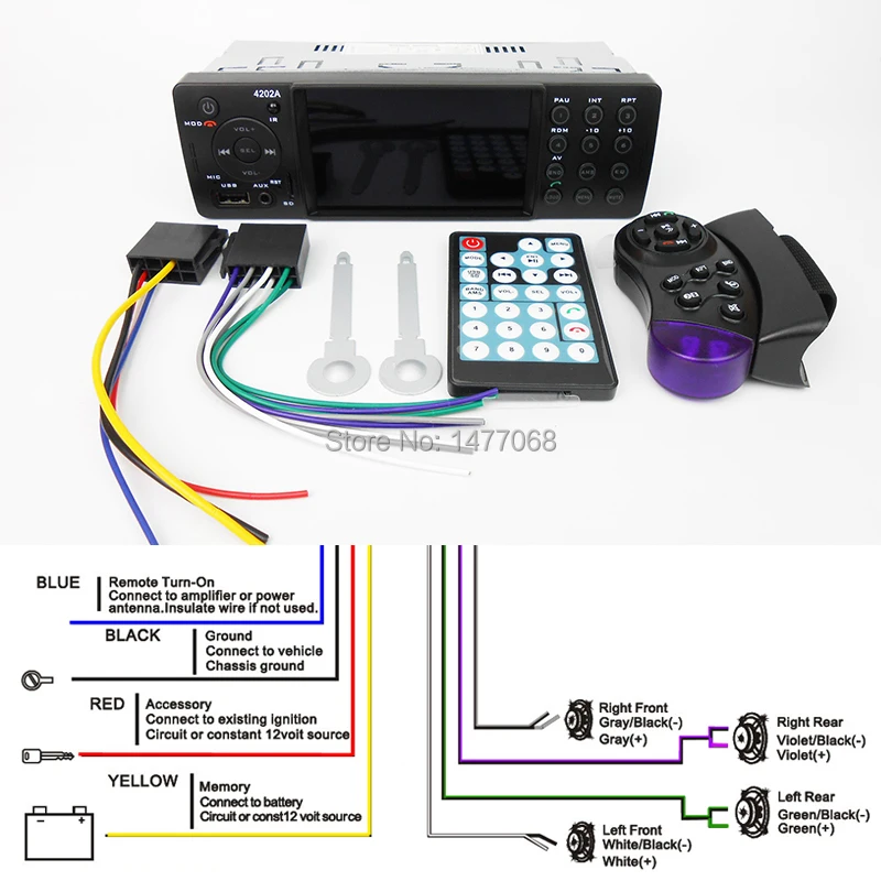 4 дюйма Зеркальное соединение Автомагнитола 1 Din Bluetooth Авторадио MP5 Видеоплеер MP3 USB TF Aux Remotes Головное устройство PHYEE 4202A