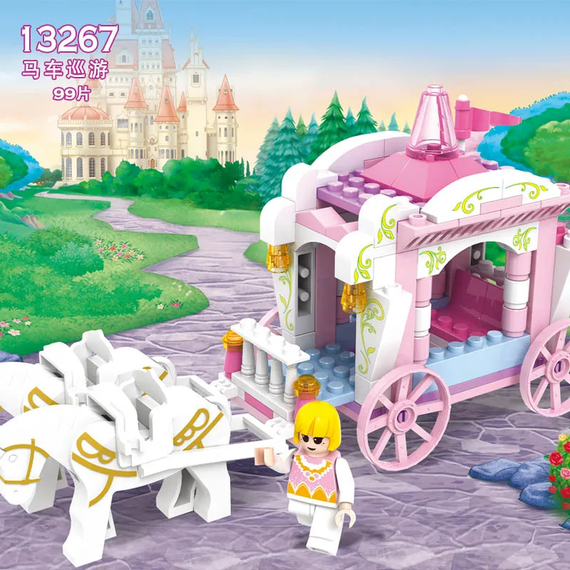 COGO Dream Princess Block Castle строительные блоки для девочек детские игрушки совместимые с