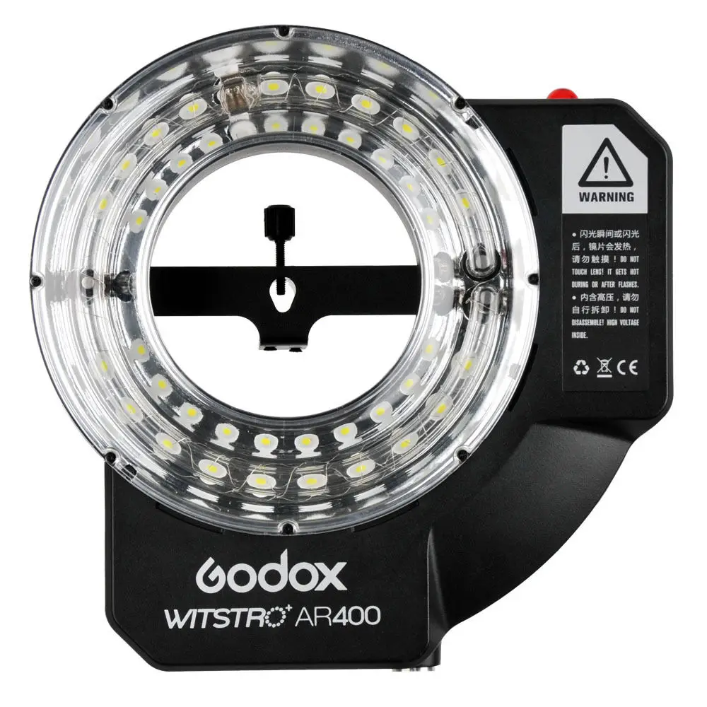 Godox AR400 400 Вт литий-ионная батарея с ЖК-панелью Мощный светодиодный макро-кольцевой вспышкой Speedlite видео-светильник комплект кольцевой вспышки для фотосъемки