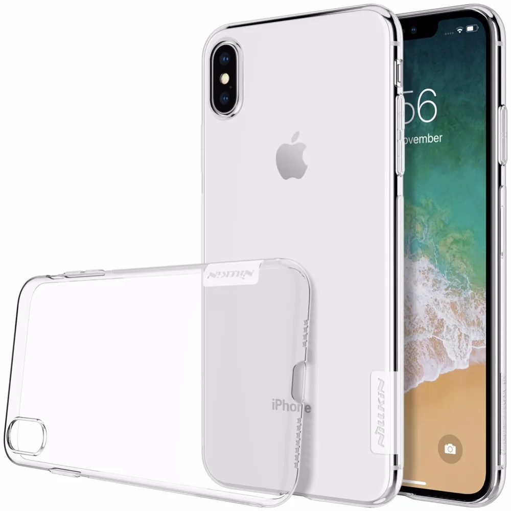 Чехол для Apple iPhone Xs Max XR NILLKIN Nature прозрачный мягкий чехол из ТПУ силиконовый |