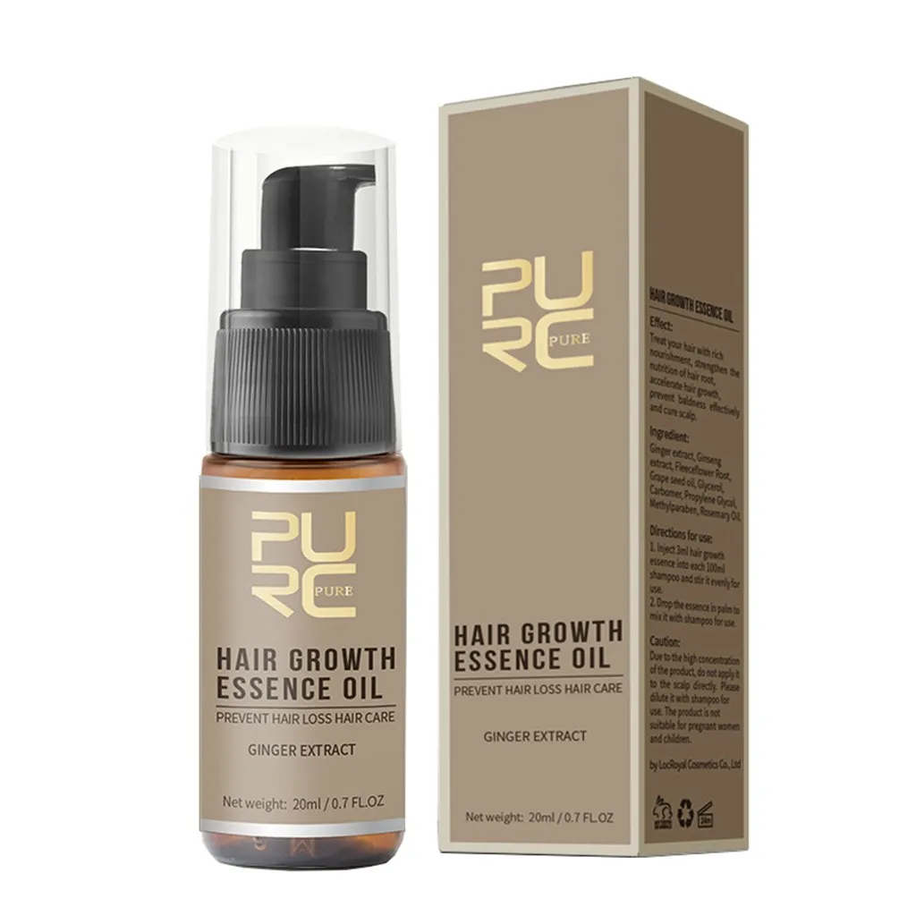 Эссенция для роста волос 20 мл масло предотвращения выпадения экстракт имбиря