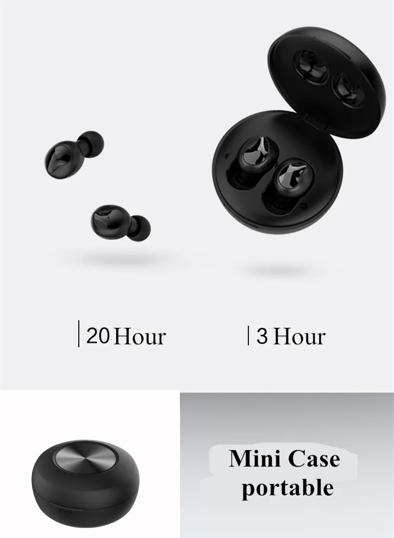 Bluetooth 5 0 беспроводные наушники спортивные магнитные HIFI вкладыши мини с
