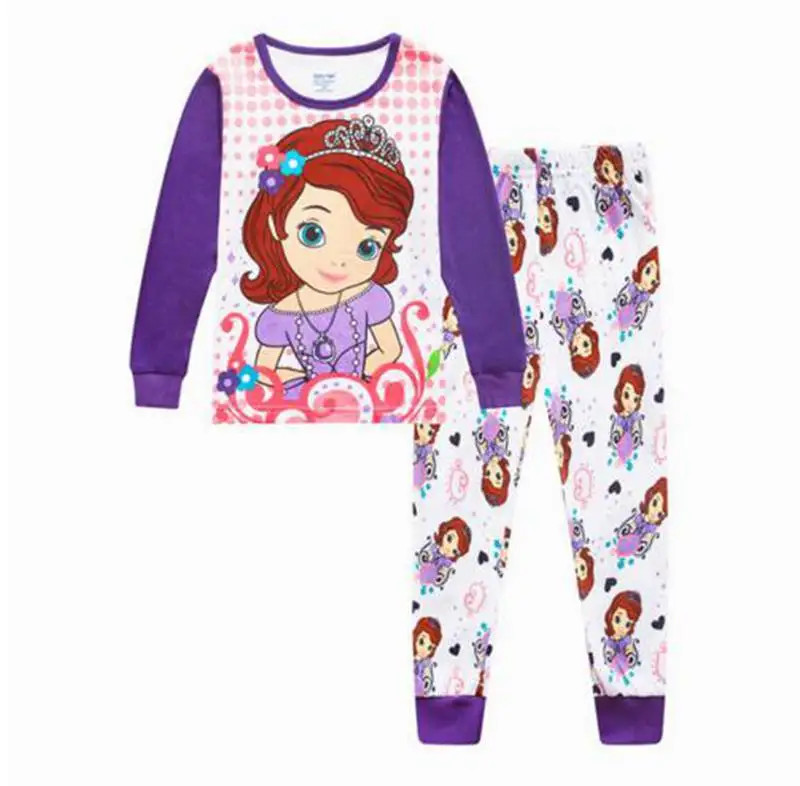 New year gift Kids Baby Boys Cartoon Pajama Sets 2pcs Children girls Sleepwear Homewear Long Sleeve Pajamas set for christmas | Детская