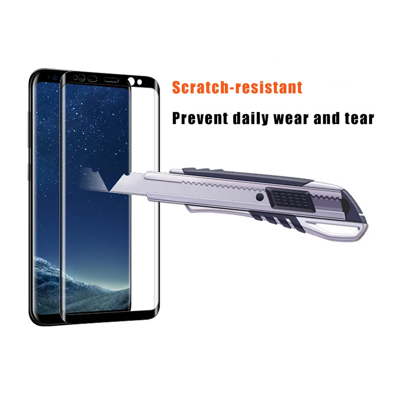 3D изогнутое закаленное стекло для Samsung Galaxy S9 S8 Plus безопасное защитное Note 8