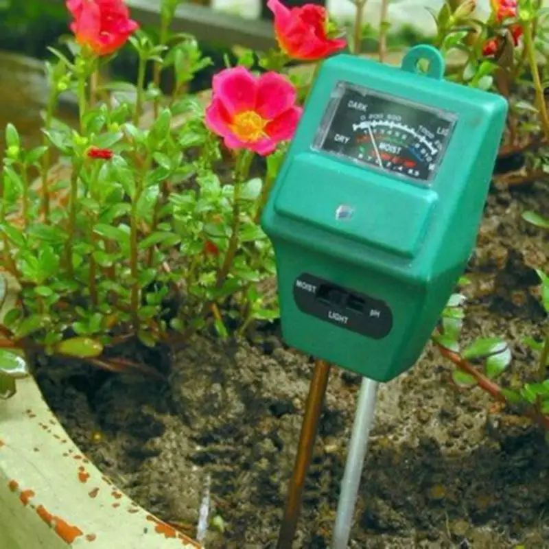 

Outdoor Tool 3 In 1 PH Tester Soil Meter Moisture Tester Gardening Farming Plants Crops Acidity Measure Moisture Analyzer Tool