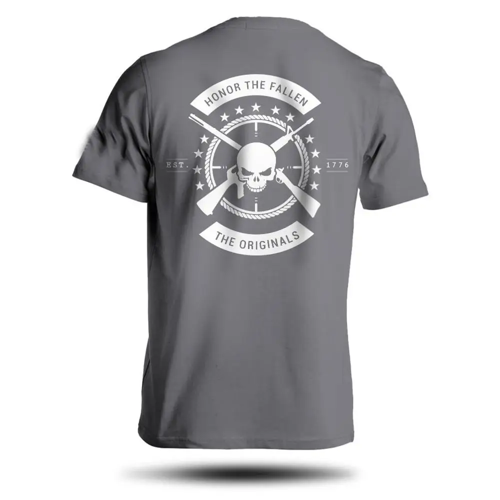 Футболка Honor The Fallen American Punisher Legend Sniper Army Military Men'S модные дизайнерские футболки