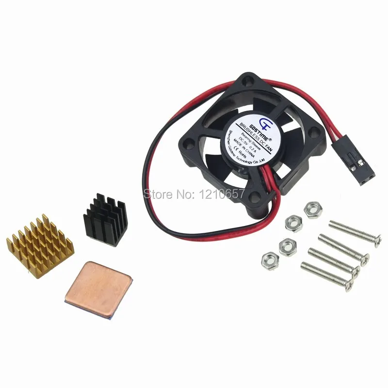 

2 set Raspberry Pi Cooling Kit Micro Cooling Pi Fan+Copper HeatSink Raspberry Pi