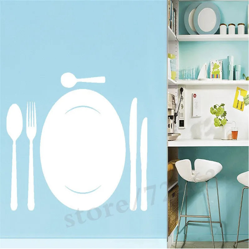 Кухонные настенные наклейки виниловые для посуды | Дом и сад