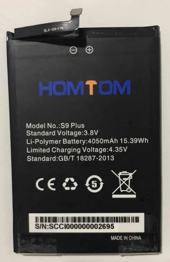 HOMTOM S9/S9 Plus аккумулятор 4050 мАч для HOMTOM S9/S9 Plus смартфон