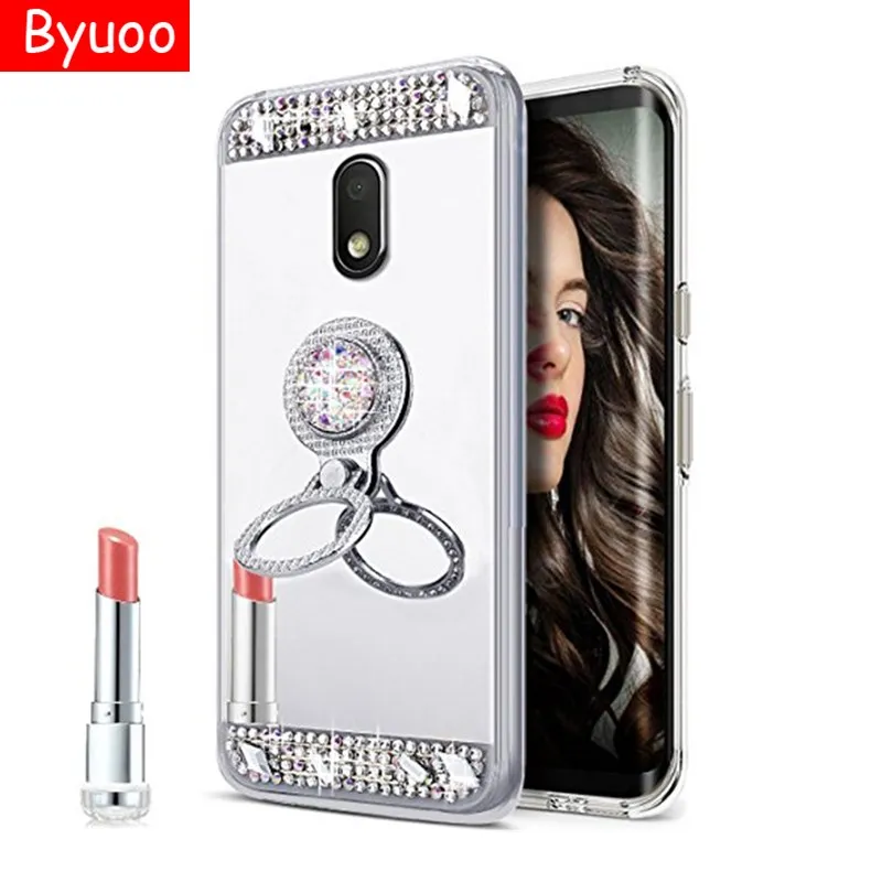 Зеркальный чехол с кольцом держателем для Xiaomi Redmi Note 6 pro S2 4X 7 3s 4A 4 5A 5 plus Mi 9 8 MIX 2 2S MAX 3