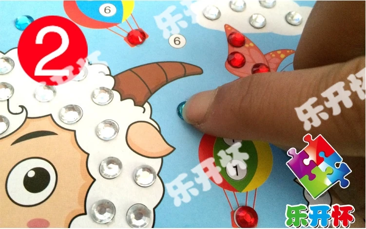 Хрустальная наклейка ручной работы для детей мультяшная шляпа на день рождения