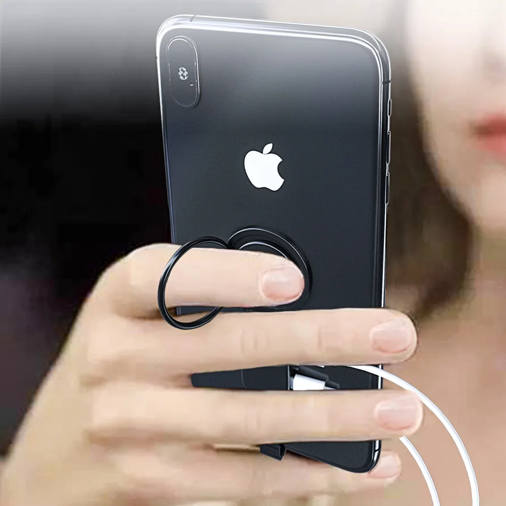 2 in 1 Phone holder for Lightning to 3.5mm adapter for iPhone 7 adapter OTG Audio adapter for iPhone charger adapter mini OTG