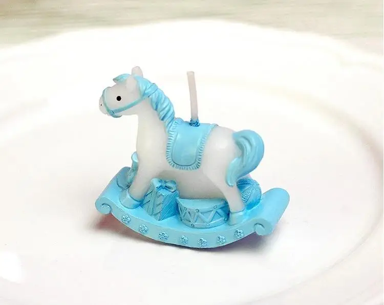 Baby shower candle favor--playful rocking horse favors Birthday party gift 100pcs/lot | Дом и сад