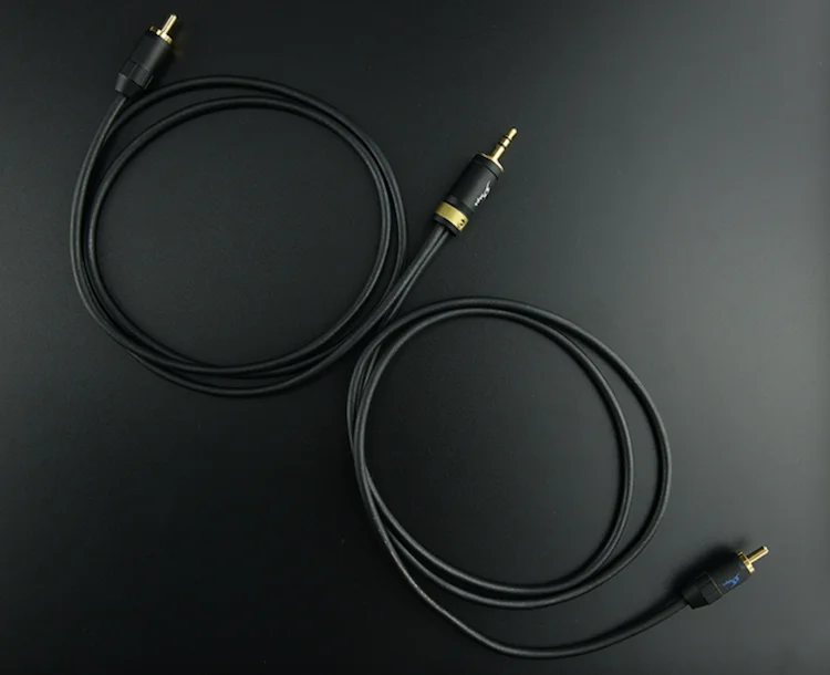 HiFi EXQUiS MPS X 9 OCC сигнальный соединительный кабель 3 5 мм до 2 RCA Hi Fi аудио папа
