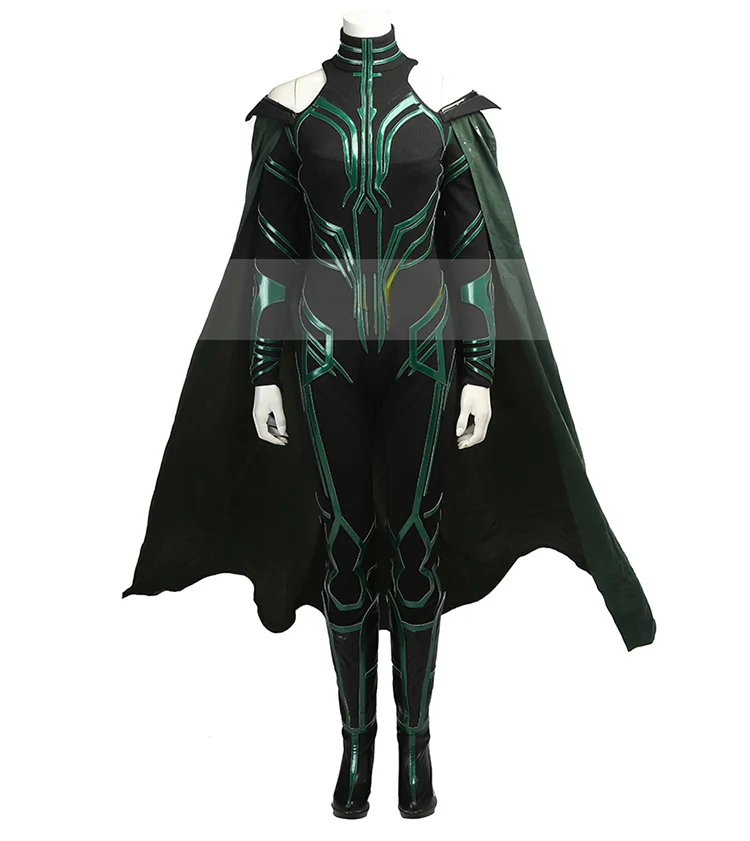 Thor 3 Ragnarok Goddess Of Death Hela, карнавальный костюм для взрослых, костюм для вечеринки на Хэллоуин для женщин, наряд - Цвет: Just Costume B