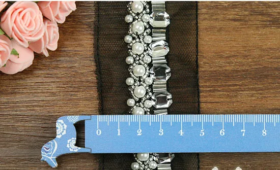 Бесплатная доставка 5 ярдов/партия ремесло плетеный из бисера жемчуга стразы