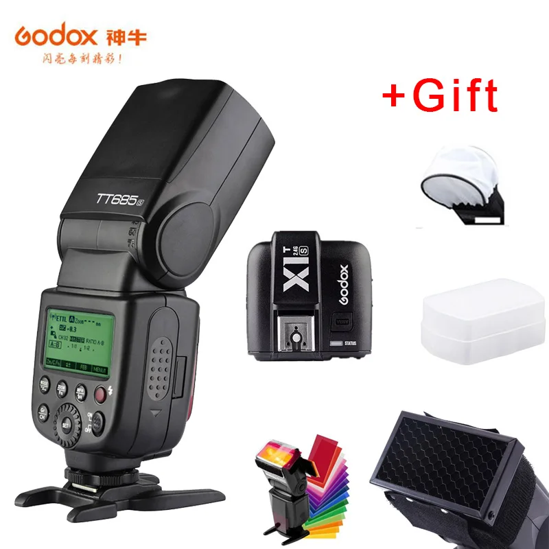 Розовый Беспроводная вспышка Godox TT685S 2,4G HSS 1/8000s i-ttl GN60 для sony A77II A7RII III A7R A58 A9 A99 A6300 A6500 - Цвет: Розовый