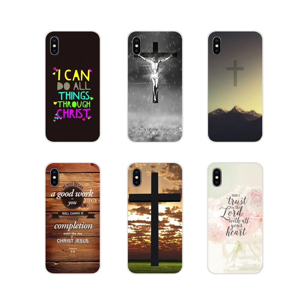 Прозрачный чехол для Apple iPhone X XR XS MAX 4 4S 5 5S 5C SE 6 6S 7 8 Plus ipod touch Bible philpians Jesus Christ
