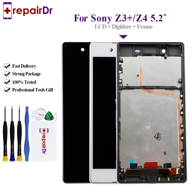 ЖК дисплей для Sony Xperia Z3 + Plus Z4 E6553 E6533 E5663 сенсорный экран дигитайзер в сборе с