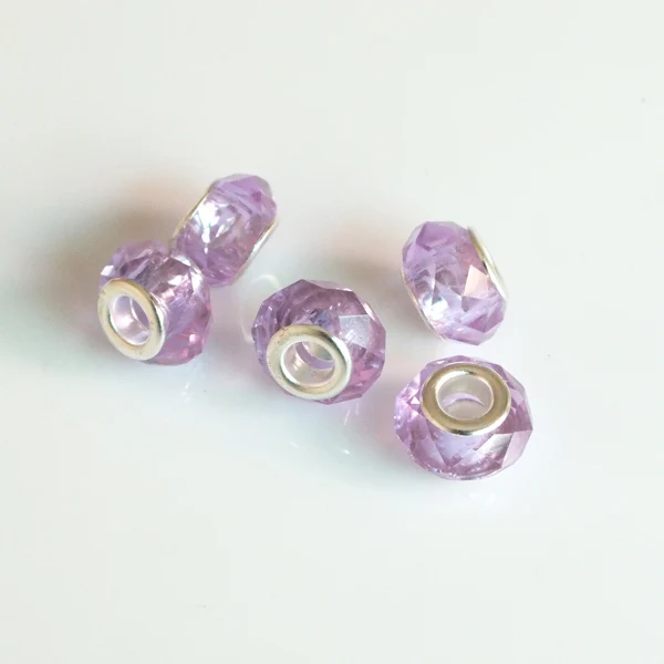 5 шт. круглые стеклянные бусины с большим отверстием 14 х8 мм|beads charms|big holeloose beads |