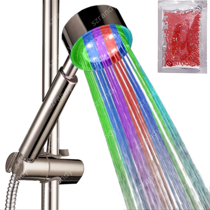 Многоцветная Светодиодная насадка для душа с эффектом быстрого мигания|shower