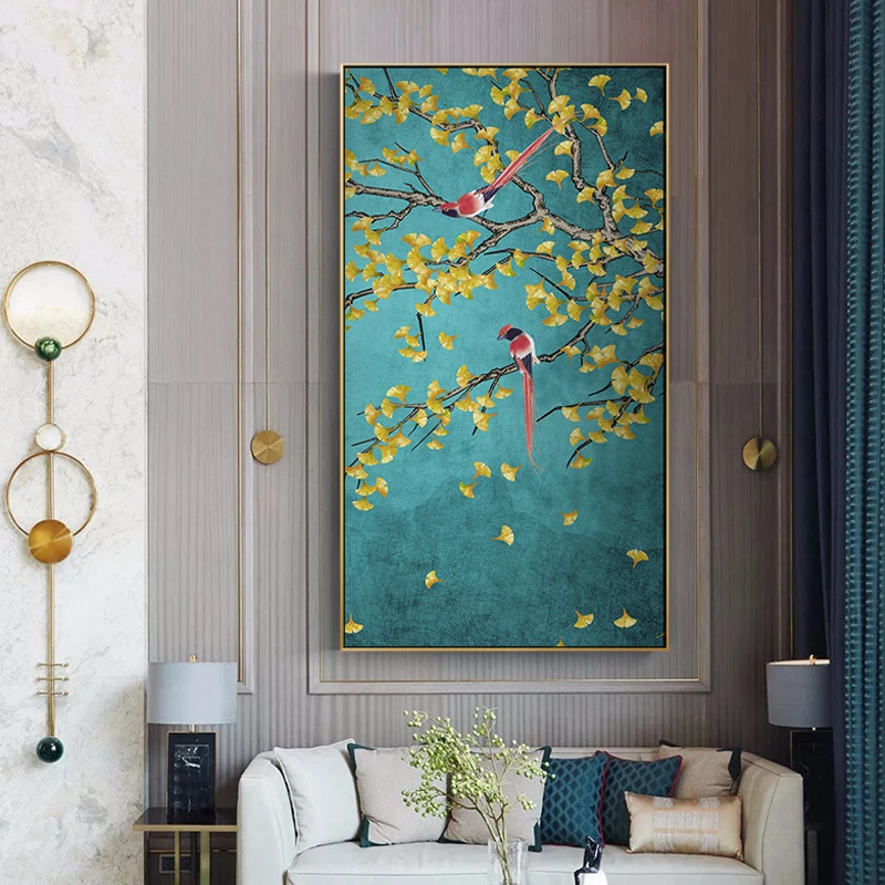 

Magpies Flowers Birds Posters And Prints Chinese Style Canvas Paintings Wall Art Picture For Living Room Study Aisle Home Decor