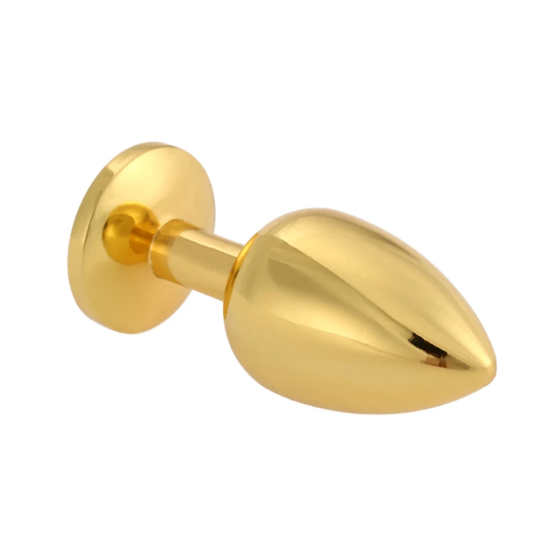 YUELV S+M+L 3PCS/Set Gold Metal Anal Toys Butt Plug Plated Anus Insert Stopper Stainless Steel Diamond Adult Sex | Красота и здоровье