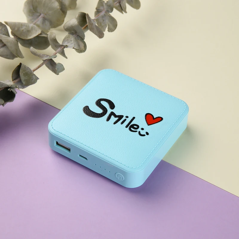 Мини Портативный внешний аккумулятор 10000 мАч двойной USB зарядное устройство для