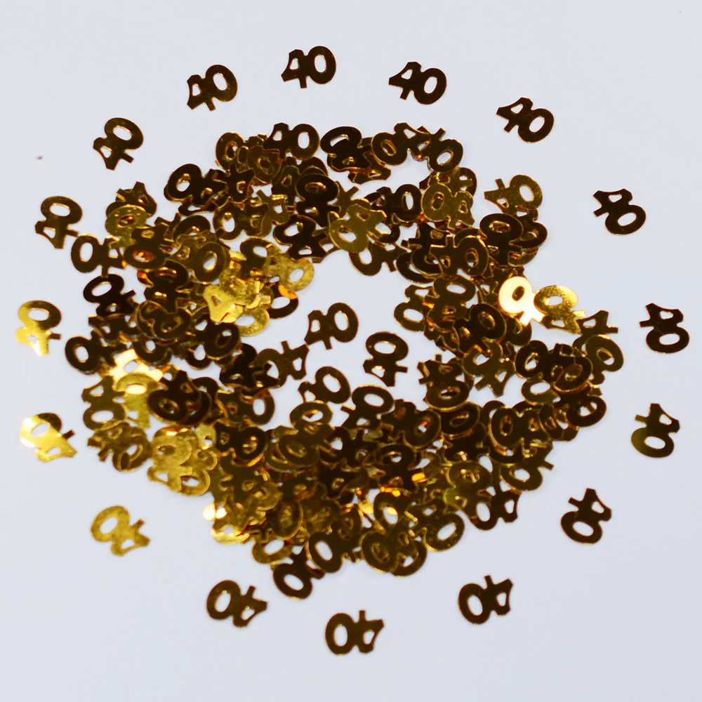 Возраст 40th Мужчины Женщины Леди С Днем Рождения Вечеринка стол рассеывать