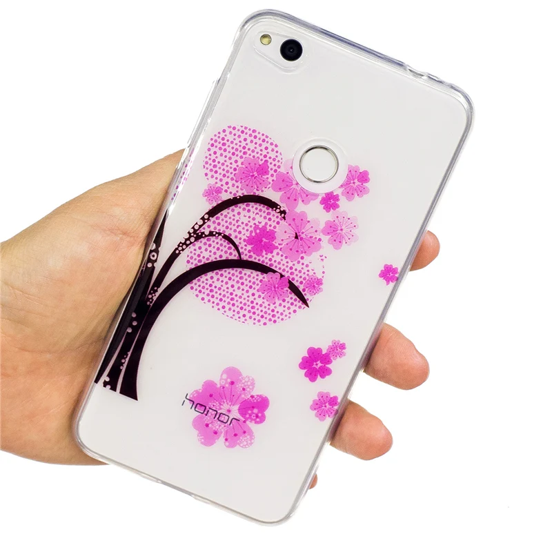 Новые zf чехол для Huawei Honor P8 Lite 2017 P9 P10 Y5 II Y3 кремния прозрачные мягкие Задняя крышка