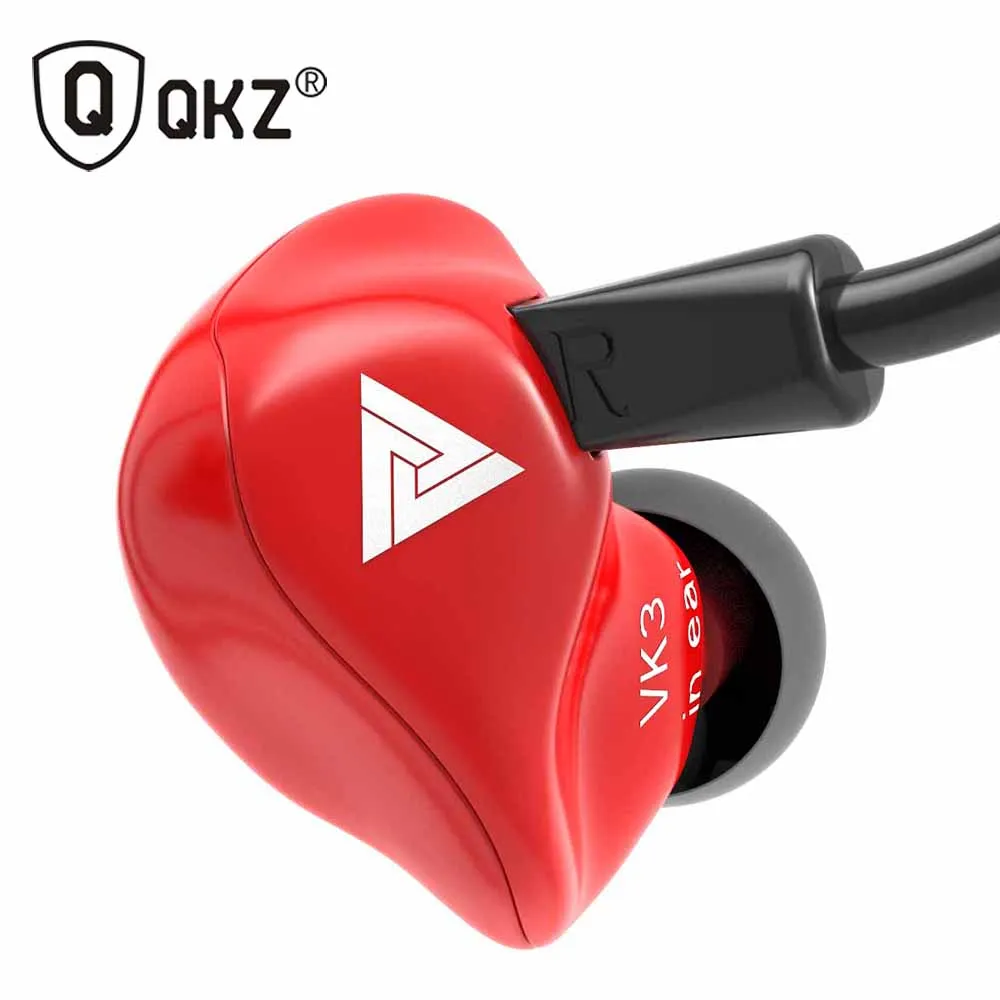 Оригинальный QKZ VK3 In ear проводные наушники для Мобильный телефон 3 5 мм вкладыши