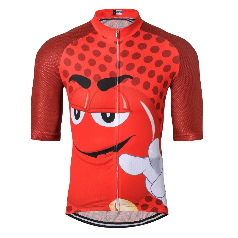 Забавная мультяшная Мужская велосипедная Джерси профессиональная команда