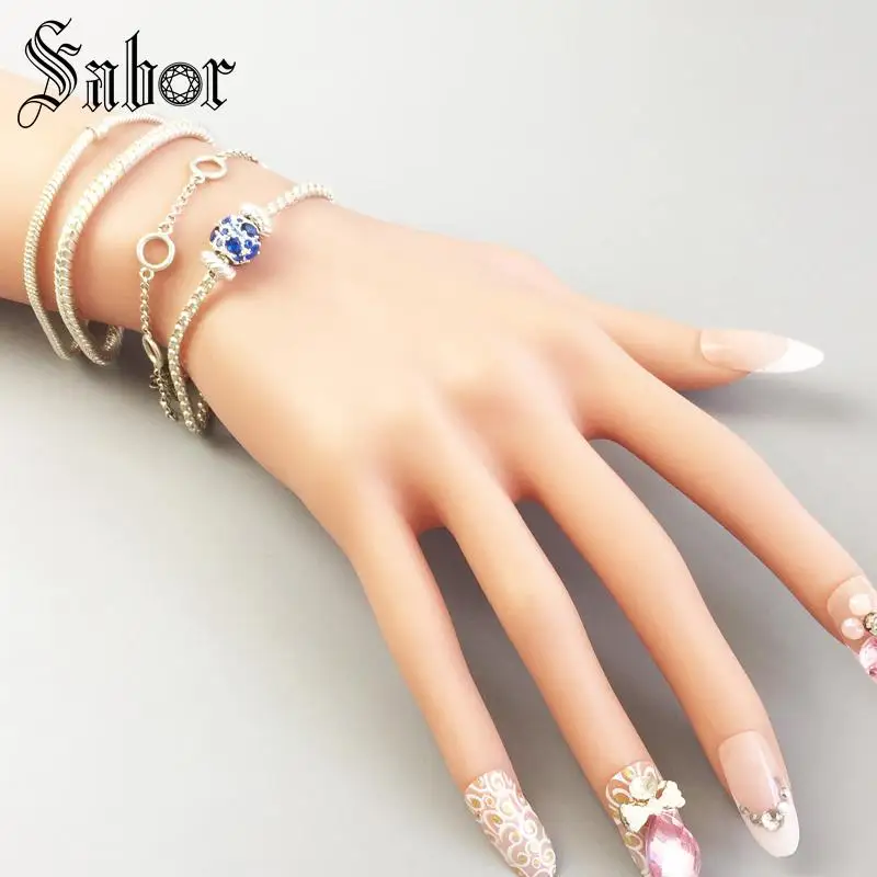 jewellery DIY Making Beads Stopper Rope Fashion silver color Jewelry Gift Women Men Boy Girl Fit Bracelets Necklace female | Украшения и