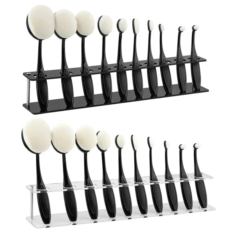 10 сеток зубная щетка овальные макияжные кисти сушильная Подставка для хранения Дисплей Держатель коробки органайзер для зубных щеток стойка держатель косметический инструмент