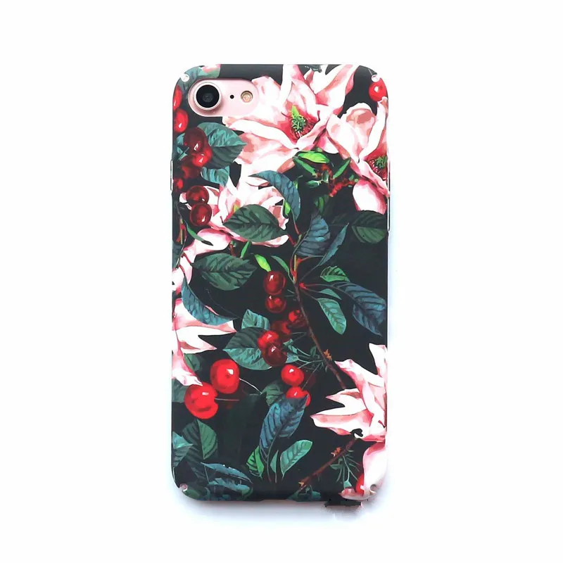 Модный винтажный Чехол для телефона с изображением вишневого дерева iphone 6 6s 7 7plus PC