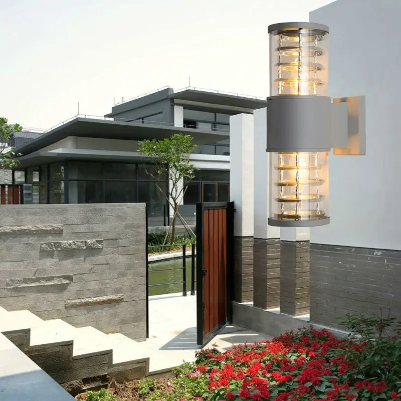 Современный уличный настенный светильник водонепроницаемый IP54 для крыльца