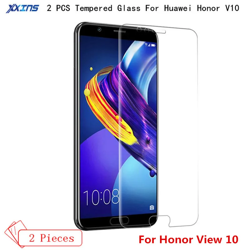 2 шт закаленное Стекло для huawei Honor вид 10 V10 6G + 64G Экран протектор смартфон