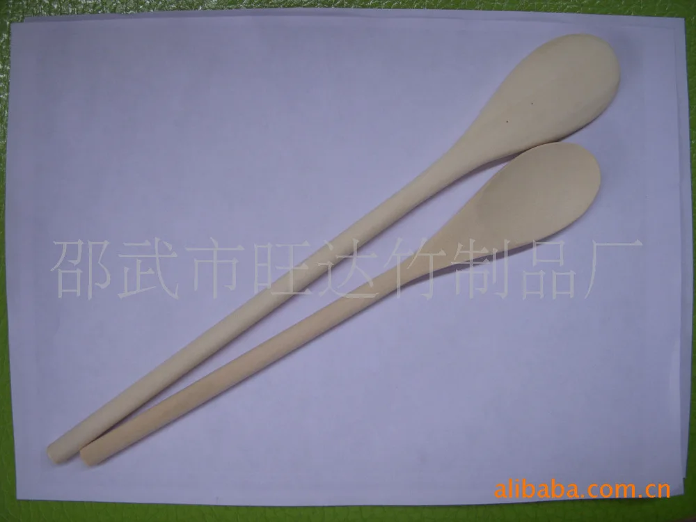 Factory direct round handle spoon round handle bamboo shovel bamboo spoon jam spoon ice cream spoon wholesale