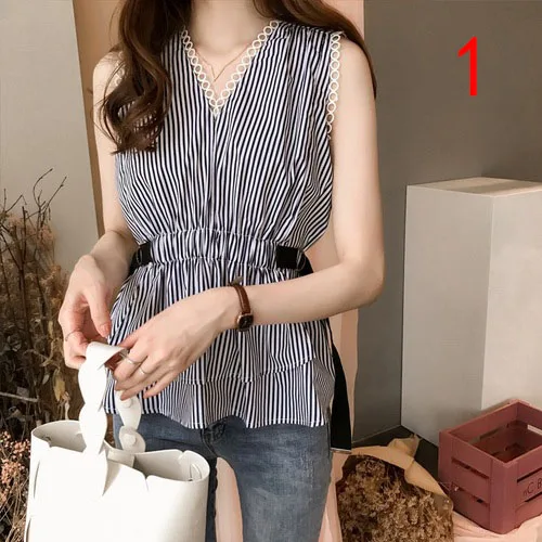 

High Quality J41578 One Size Summer Women Chiffon Shirt