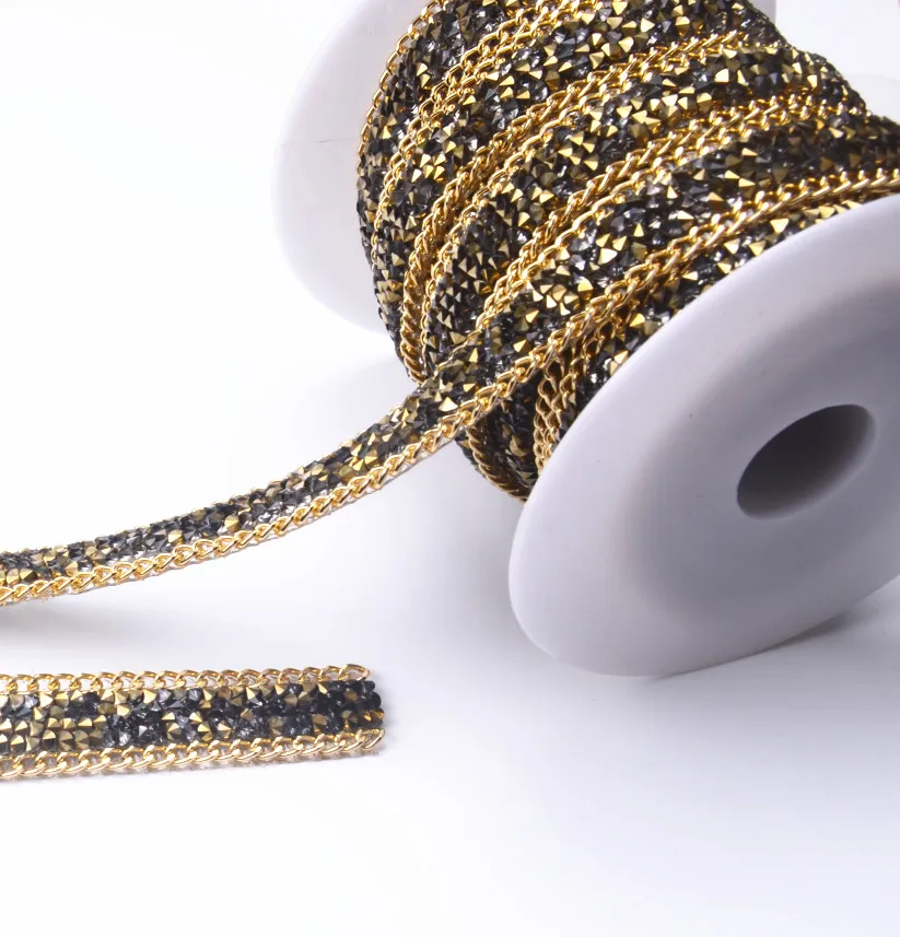 Высокое качество отделка из горного хрусталя 2 ярда/партия с кристаллами