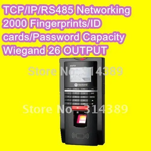 Биометрический считыватель отпечатков пальцев TCP /IP/RS485 пиновый Код управления