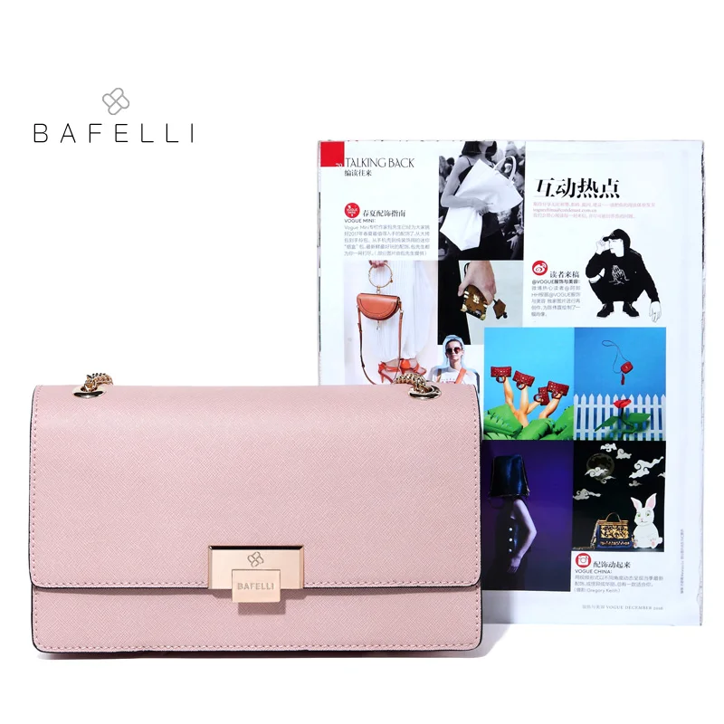 BAFELLI женская сумка через плечо разделенная кожа цепи для женщин bolsos mujer